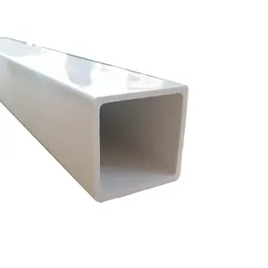 Tubo Cuadrado de PVC de 25mm, tubo rectangular de plástico, barato