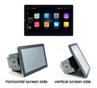 Navegación Android reproductor multimedia eléctrico 360 grados rotador 2DIN 10,1 pulgadas IPS pantalla coche REPRODUCTOR DE DVD BT DSP ESTÉREO