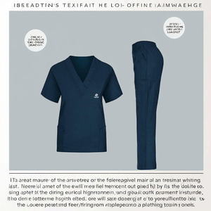 Ensemble de blouses médicales unisexes, uniforme extensible, haut et pantalon, bordure contrastée, infirmière, médecin, vêtements de travail d'hôpital, sergé de polyester - Product Image 3