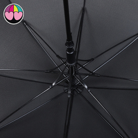 Parapluie droit en plastique de couleur personnalisé avec logo de marque vintage Tianwei, nouvelle invention populaire, résistant au vent