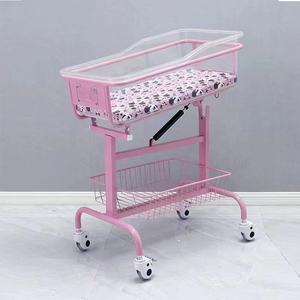 Lit pour bébé portable en acier inoxydable ABS <span class=keywords><strong>pédiatrique</strong></span> de haute qualité avec roulettes de berceau lit <span class=keywords><strong>pédiatrique</strong></span> nouveau-né - Product Image 4