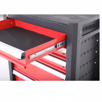 Chariot à outils professionnel de 24 pouces avec 5 tiroirs, en acier laminé à froid de qualité supérieure, avec panneau perforé latéral et bacs à outils, pour atelier, OEM/OBM
