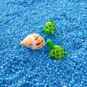 Figurines de tortue verte en résine, ornements miniatures pour terrarium, décoration de la maison, forme d'animal artistique WX 100897 - Product Image 4