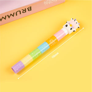 Mini stylo <span class=keywords><strong>surligneur</strong></span> empilable Pastel mignon 6-en-1 couleurs assorties marqueur de fruits animaux innovant <span class=keywords><strong>surligneur</strong></span> liquide fabricant haut - Product Image 6