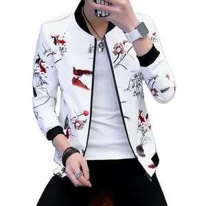 Men's Korean version of the trend of spring, autumn and winter new slim youth thin handsome jacket jacket