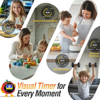 Intelligenter Kinderwecker mit 4 Alarmeinstellungen, Einstellbarer Helligkeit, 2,8-Zoll-IPS-Display, Aufweckwecker für Kleinkinder und Kinder