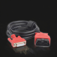 Câble d'extension plat OBD2 16 broches de haute qualité, interface de diagnostic automobile complète, outil d'analyse du moteur