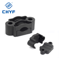 Isolation haute tension câble pince HV simple en plastique-corecable câble support de clip dans l'armoire de commutateur câble pince
