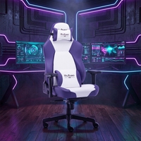 Fauteuil de Gaming Moderne en Cuir PU Personnalisé, Pivotant 4D, avec Coussin Lombaire Rafraîchissant – Confortable, Réglable, avec Vérin à Gaz à 3 Positions, Garantie 24 Mois