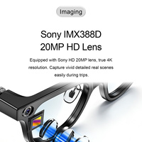 Lunettes Intelligentes AI avec Enregistrement Vidéo 4K 20MP, Stabilisation 6 Axes, Micro ENC, Haut-parleur à Conduction Osseuse, Assistant Vocal et Caméra Sportive