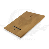 Plaques de récompense de trophée en bois vierges de logo fait sur commande de cadeaux noirs pour le souvenir