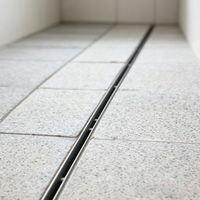Grilles de drainage en béton pour système de tranchées robustes en polymère avec grille en acier inoxydable pour piscine et usage extérieur