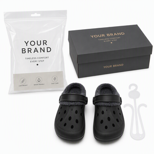 <span class=keywords><strong>Sabot</strong></span> de jardin classique en EVA pour <span class=keywords><strong>femme</strong></span>, personnalisé, chaud, avec fourrure chaude et coton, couleur unie, style plat et doux - Product Image 4
