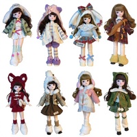 Poupée en plastique de 30 cm, ensemble de tenue BJD en 6 parties pour filles, jouet princesse, cadeau d'anniversaire