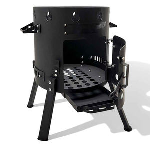 Estufa al aire libre Horno de leña Fuego <span class=keywords><strong>Pit</strong></span> Pot Caldero Camping Wok Cocina Olla - Product Image 3