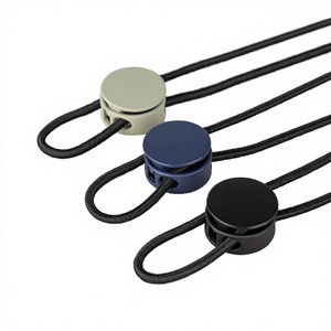 Stoppeur de cordon réglable <span class=keywords><strong>SANKO</strong></span> en alliage de zinc sans nickel, boucle de verrouillage élastique ronde fixe pour cordon de serrage, vente en gros pour vêtements - Product Image 2