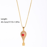 Collier Cœur en Cuivre Zircon Doré 2026 avec Chaîne Maille Forçat, Bijou Tendance et Élégant pour Femme, Idéal pour Mariage, Saint-Valentin et Usage Quotidien