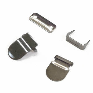 100세트 JieLi JL-510 황동 니켈 프리 실버 후크 및 클라스프 16x10mm 바지/스커트 비봉제 패션 의류 DIY - Product Image 3