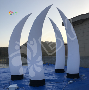 2M màu thay đổi <span class=keywords><strong>Inflatable</strong></span> sáng nón đứng LED chiếu sáng tháp bơm hơi cho trang trí tiệc cưới - Product Image 5