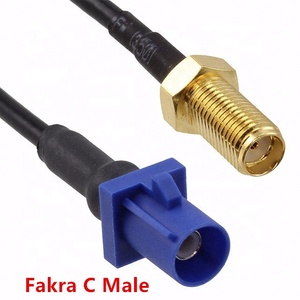 Câble d'extension mâle-femelle RG174 Pigtail personnalisé pour dispositif RF, câble RG113 50 ohms Code Z FAKRA SMB Bleu eau - Product Image 3