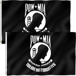 Оптовая Продажа с фабрики, дешево, на заказ, 3x5ft 100% полиэстер, вы не будете забыты с дополнительным латунным кольцом, флагом военнопленного - Product Image 2