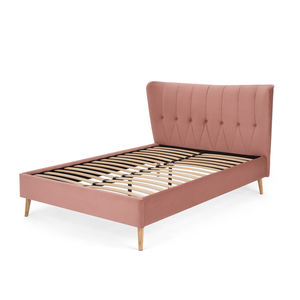 Designer Modern Upholstered Bed With High <b>Headboard</b> - Luxury Minimalist Style - Product Image 5