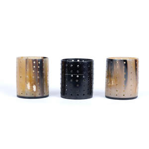 Bougeoir en corne de buffle antique Bougeoir en corne de qualité supérieure avec design haut de gamme au prix de gros - Product Image 5