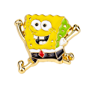 Paresseux Jaune <span class=keywords><strong>Homer</strong></span> <span class=keywords><strong>Simpson</strong></span> avec tête chauve Chemise blanche Émail en alliage <span class=keywords><strong>de</strong></span> zinc Épingle à badge personnalisée Épinglette à collectionner - Product Image 5