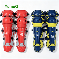 Protège-jambes moulés pour receveur de baseball YumuQ Professional, protection des genoux, des tibias et des pieds, fabricant OEM ODM