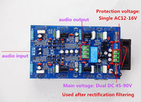 Double DC45-90V 200W * 2 8Ω TTC5200 TTA1943 Tube V8 Professional HiFi High-Power Stereo Home Stage Square Audio Amplifier Board