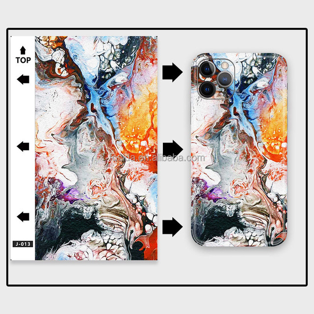 Supply Decals Mobile PVC Stickers Adhesive Film Decal Back Holographic Phone Skin Sticker for iPhone Skin Maker