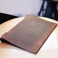 Couverture de support de menu de cocktail personnalisé direct d'usine dossier en cuir et livre de menu de barre pour les fournitures d'hôtel et de restaurant