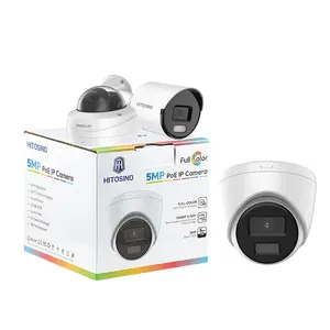 HITOSINO OEM HIK 8MP IR intégré micro PoE caméra réseau extérieure 4k 5MP couleur balle tourelle dôme caméra IP