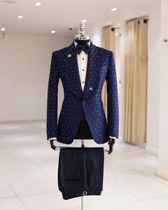 Luxe personnalisé châle revers smoking pour marié tailleur <span class=keywords><strong>costume</strong></span> de mariage pour hommes <span class=keywords><strong>baroque</strong></span> smoking Suite pour <span class=keywords><strong>homme</strong></span> - Product Image 2