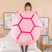 HY Coussins en forme de carapace de tortue portables, peluche de tortue en peluche, coussin de déguisement, lit, costume de Noël, d'Halloween pour enfants