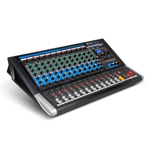 Debra Audio DX-12 12Channel, Mixer Audio Multifungsi Profesional DJ Console dengan 24Dsp REVERB SPX Untuk Karaoke Panggung Bernyanyi
