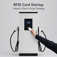 Nouvelle station de recharge rapide pour véhicules électriques DC commerciale IP54 triphasée 60 kW 120 kW 160 kW CCS2 RFID avec WIFI OCPP