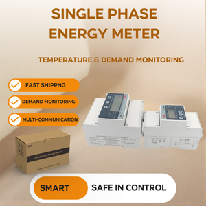 पेशेवर ग्रेड 0.5 एस सटीकता एकल चरण 220v rs485 वायरलेस kwh मीटर तापमान की निगरानी करना - Product Image 1