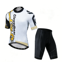 Traje de Ciclismo con Estampado Gráfico al por Mayor, Unisex, Jersey de Manga Corta que Absorbe el Sudor, Pantalones Cortos Acolchados para Ciclismo, Kit de Ciclismo para Hombre y Mujer