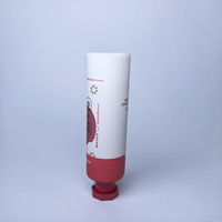 Tube souple en plastique PE pour crème pour les mains avec bouchon octogonal pour l'emballage de produits de soin de la peau et nettoyants pour le visage