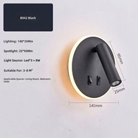 Lampe murale LED en fer minimaliste moderne pour chambre à coucher, hôtel, salon - Lampe de lecture de chevet