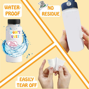 Nuevas Pegatinas de Texto Autoadhesivas de PVC, 100 Piezas, Impermeables, Removibles, Inspiradoras, en Inglés, para Computadoras y Botellas de Agua - Product Image 4