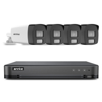 Système de sécurité CCTV ANNKE HD TVI analogique 4k, kit DVR 8 canaux, 4 caméras bullet 2,8 mm, objectif IP67, TVI AHD CVI CVBS