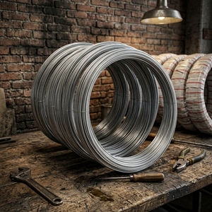 Filo di Ferro Zincato Q235 Q195 Q355 0.8-4.5mm, Calibro 16 e 18, Filo per Legatura, Filo in Acciaio al Carbonio Zincato per Saldatura, Produzione Cinese - Product Image 1