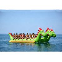 Bateau gonflable de sport nautique commercial, type Dragon Banana Boat