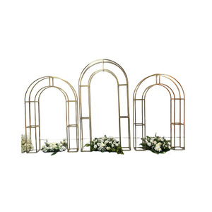 2M * 2,6 M nuevos accesorios de boda <span class=keywords><strong>arco</strong></span> de hierro forjado <span class=keywords><strong>arco</strong></span> de doble Polo estante de pantalla de diseño de escena de escenario de boda al aire libre - Product Image 3