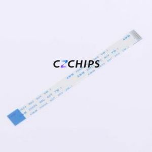FFC-1.0-8P-100mm-B FFC Cable (Flexible Flat Cable) P=1mm Connector 8P 1mm 0.3mm Reverse - Product Image 1