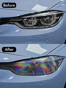 PVC Brillant Fenêtre Pare-Soleil <span class=keywords><strong>Film</strong></span> De Phare De Voiture <span class=keywords><strong>Film</strong></span> PET Laser Tête Lampe Teinte Wrap Auto Feuille Autocollant Revêtement <span class=keywords><strong>Film</strong></span> 50in * 1968.5in - Product Image 6