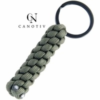 Porte-clés en paracorde tressé fait main, durable, pour sac à dos, usage quotidien, cadeau