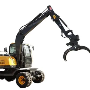 Wheel Loader 8.5Ton Log Loader Timber Grab Wood Loader For Sale